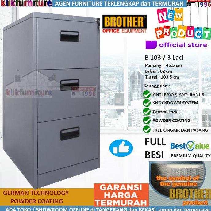 NEW  B 103 Brother Filling Cabinet Besi Kantor