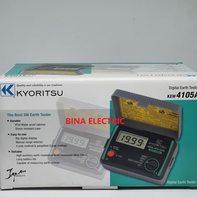 Promo Digital Earth Tester Kyoritsu 4105A Kyoritsu Kew 4105 A Tester Magger Diskon
