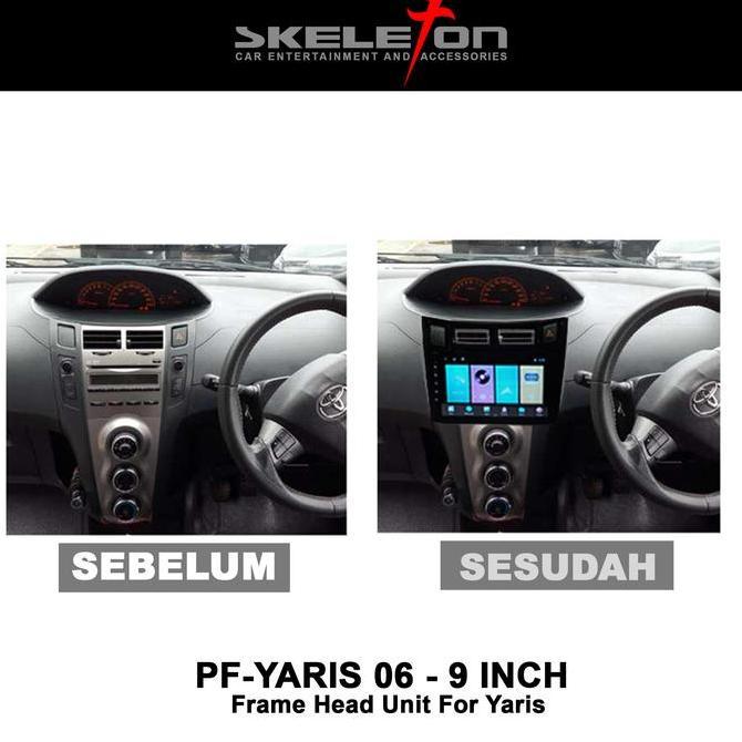 Frame Head Unit Android Toyota Yaris Skeleton Terbaru