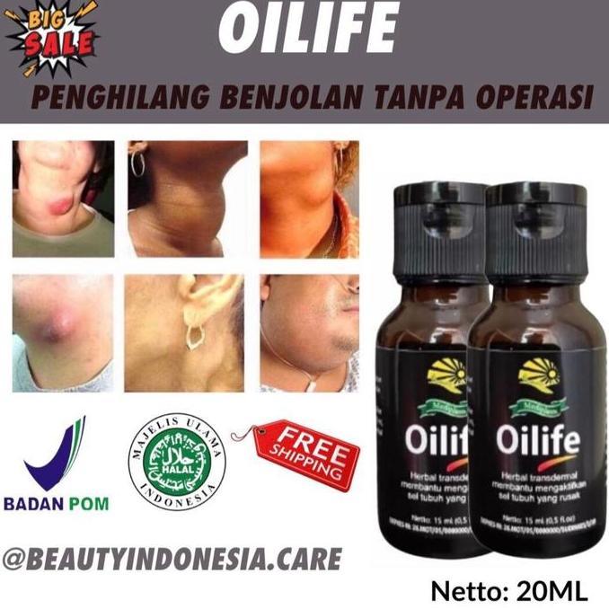 TERLARIS OILIFE - MINYAK PENGHILANG BENJOLAN SELURUH TUBUH