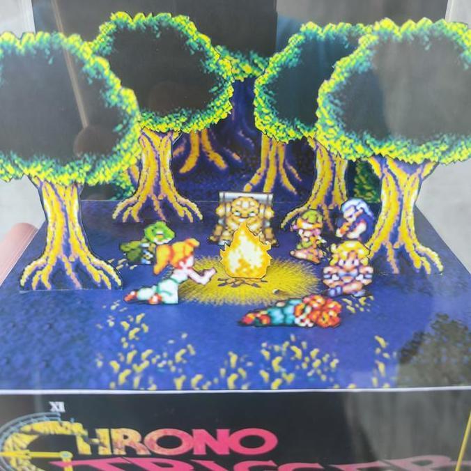 Diorama Cube Chrono Trigger Dislay Pajangan Fanmade