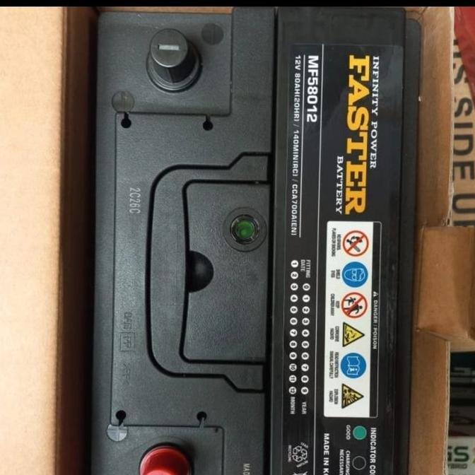Aki 58024 / 58012 12v 80ah Faster Made in Korea