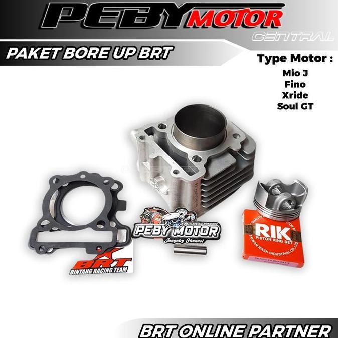 PAKET BORE UP BRT 3 MIO J FINO FI XRIDE SOUL GT 115 BLOK PISTON BRT