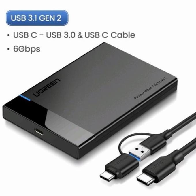 DY99 - Ugreen Case Enclosure Sata 2.5" SSD - Ugreen Usb 3.0 Sata Enclosure