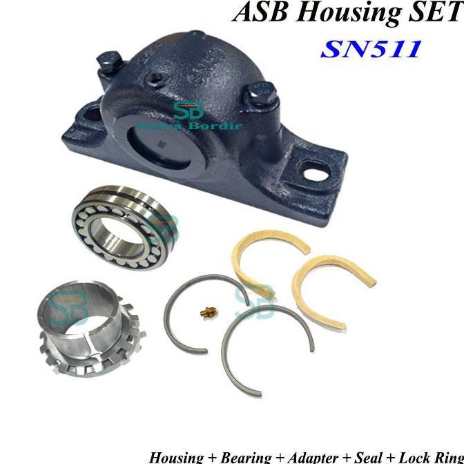 // ASB 511 ASB SN511 COMPLETE SET HOUSING PLUMMER ASB SN511 COMPLETE SET HOUSING BEARING 22211CAKW33