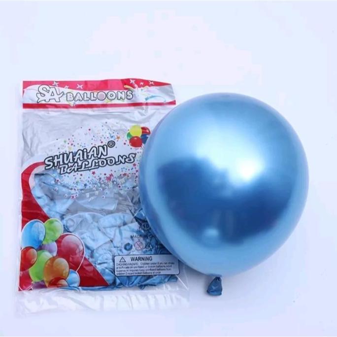 [Satuan] Balon Chrome 12 Inch | Balon Latex
