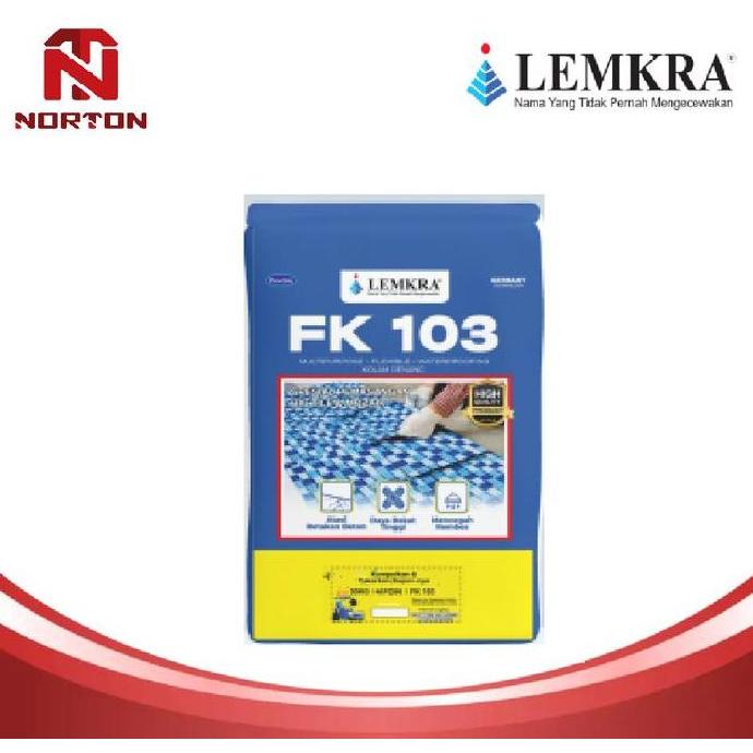 LEMKRA FLEXIBLE & WATERPROOFING FK 103 ABU ( Perekat dan pelapis anti bocor dari Lemkra yang mencega