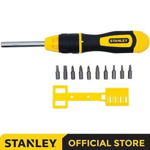 Stanley Racheting Multi Bit Screwdriver STHT68010-8 10Pcs