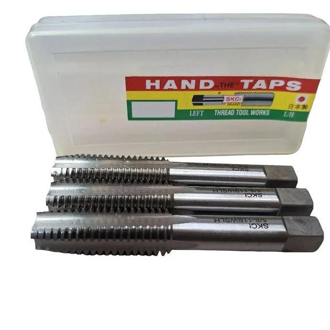 HAND TAP SKC M 6X1 DRAT KIRI / LH HAND TAP 6X1 ULIR KIRI / LEFT HAND CARBON STEEL HARGA SPESIAL