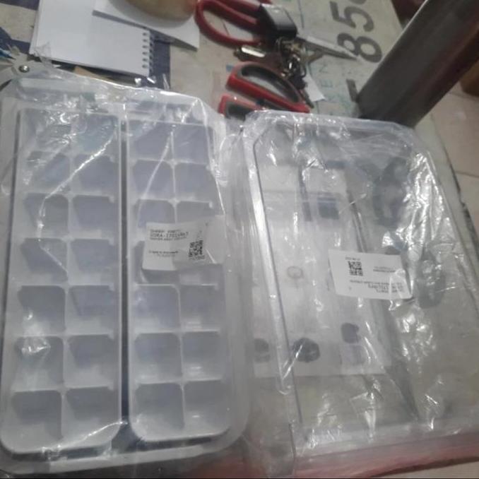 (:(:(:(] CETAKAN ES BATU+ BOX ES (ICE MAKER + ICE BOX) SET KULKAS SHARP 2 PINTU
