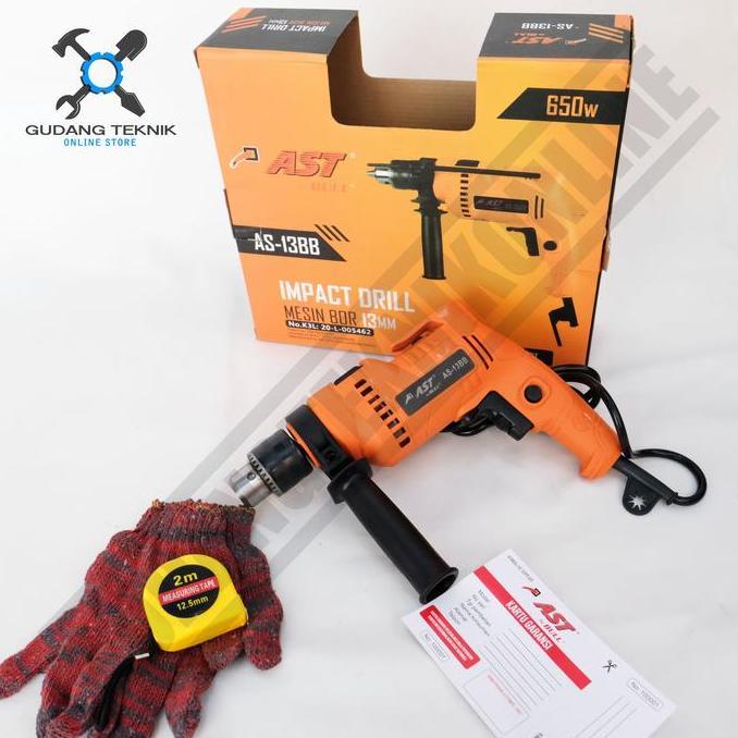 RANMEU AST AS-13BB / Mesin Bor Tangan 13mm AST AS13BB Mesin Bor Impact Drill AST