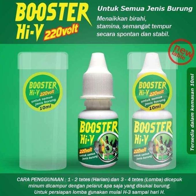 Booter Hi-V 220Volt Doping Burung Pleci Kolibri Sogon Murai Kacer Ijo Anis