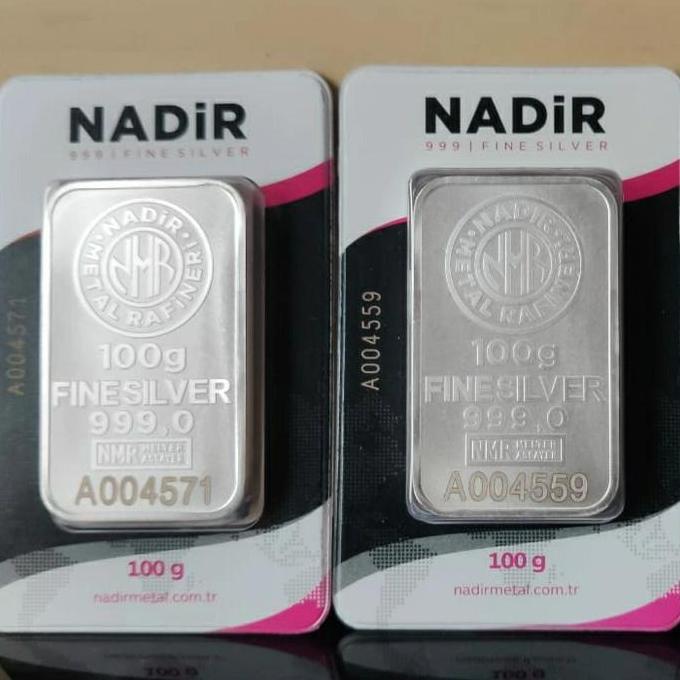 PREMIUM / Perak Batangan Nadir - Silver Nadir Turki 100 gram