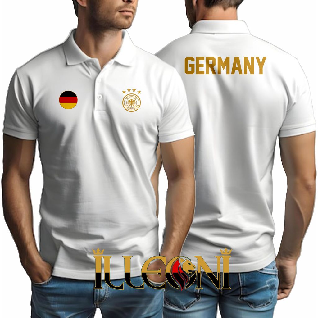 Kaos POLO Timnas Germain / POLOShirt German/Jerman Kaos Kerah Baju Pria Wanita Santai Keren
