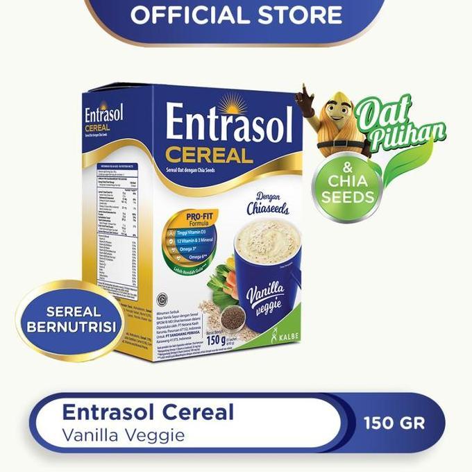 Cow- Entrasol Cereal / Entrasol Quickstart Vanilla - Coklat 5X30Gram