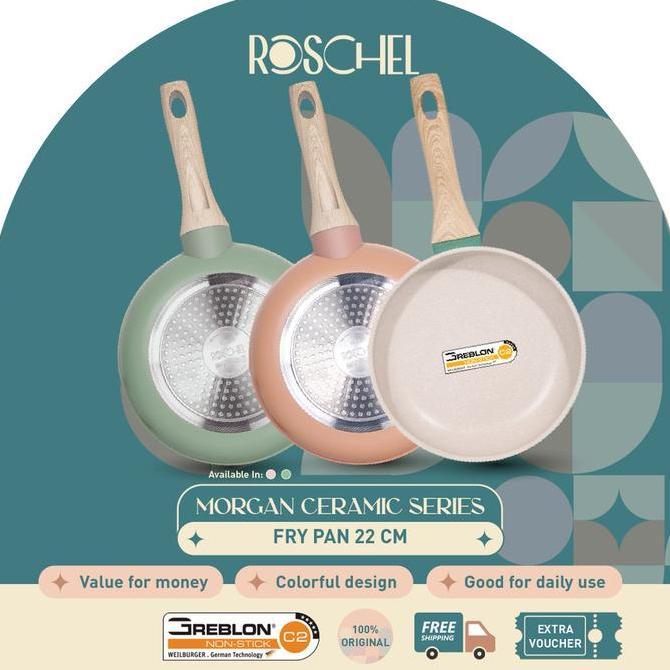 ROSCHEL Fry Pan Ceramic 22 Cm - MORGAN Ceramic Series
