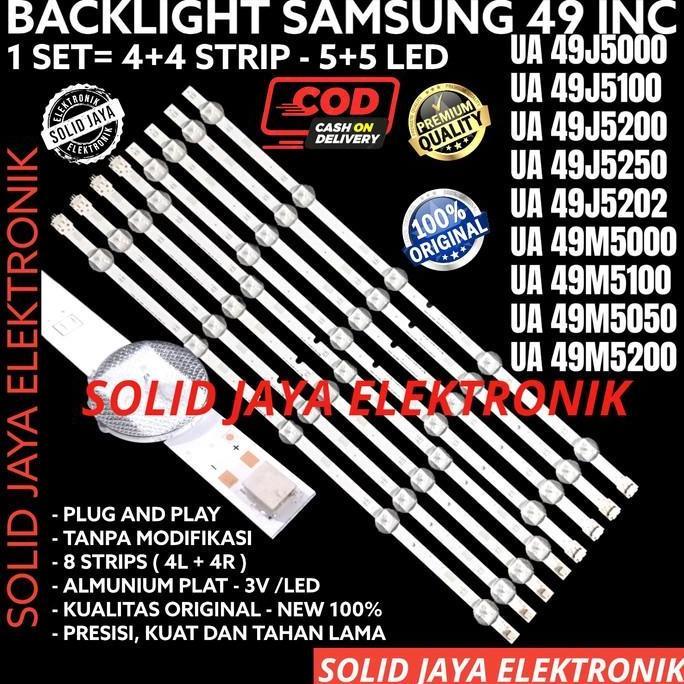 BACKLIGHT TV LED UNTUK SAMSUNG 49 INC UA 49J5000 49J5100 49J5200 49J5250 49J5202 49M5000 49M5100 49M