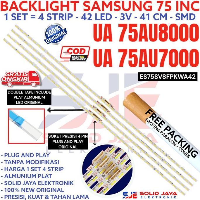 BACKLIGHT TV LED SAMSUNG 75 75AU8000 75AU7000 UA75AU8000 UA75AU7000 HARGA KHUSUS