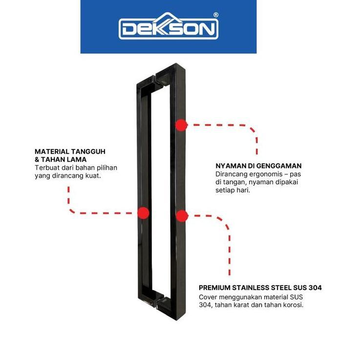 DEKKSON Pull Handle Gagang Pintu Tarik SQ PH 801 SUS 304
