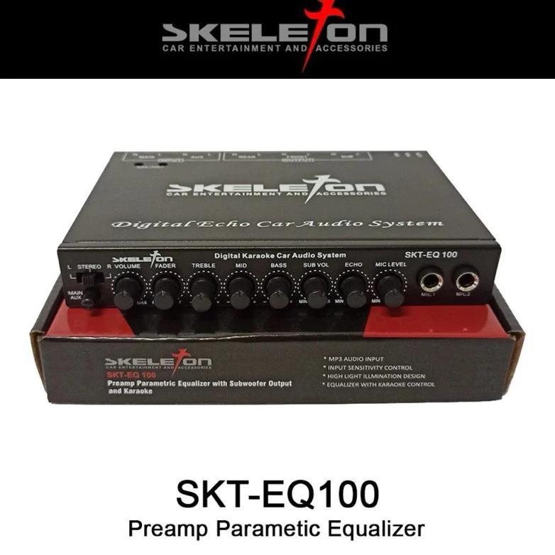 Skeleton EQ 100 Parametrik Karaoke 12v Preamp Parametrik Equalizer