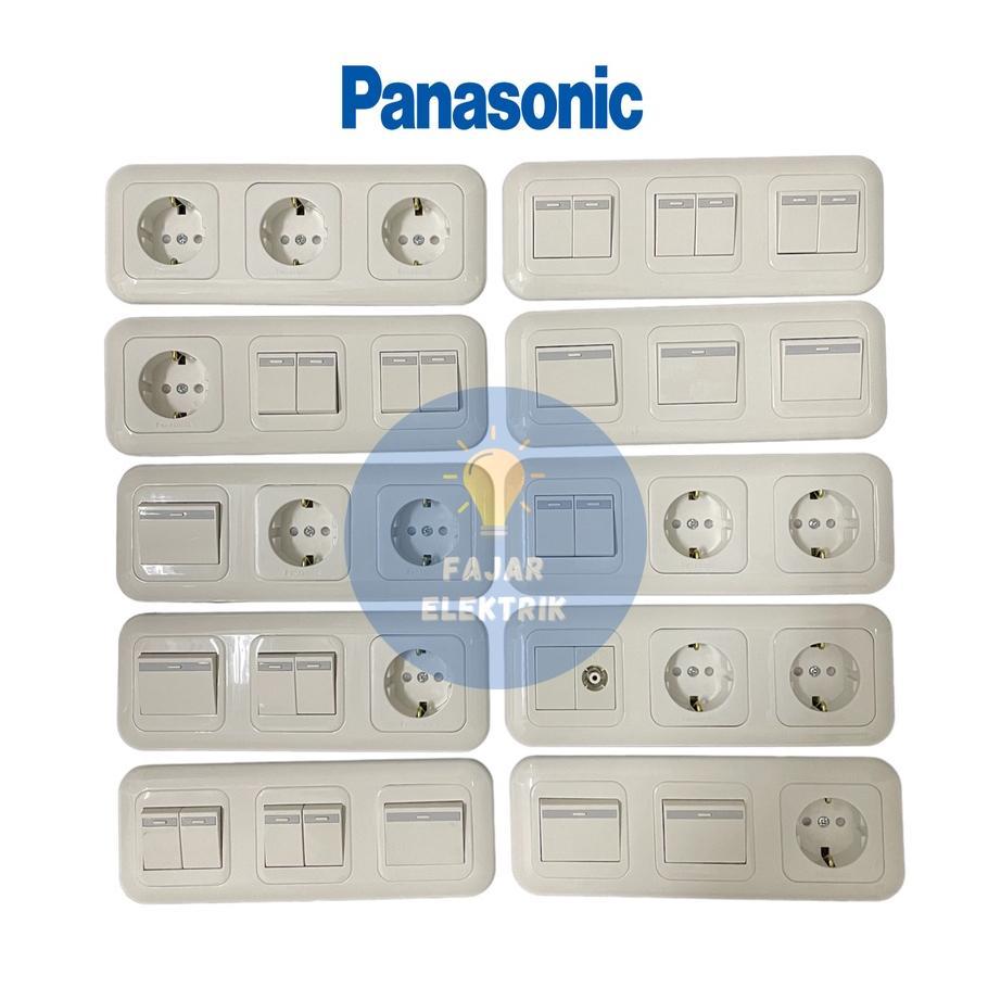 Bestseller- PANASONIC 3 GANG INBOW STOPKONTAK, SAKLAR SERI  3 GANG, SAKLAR ENGKEL3 GANG