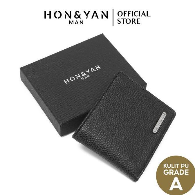 DY140 - MAN Dompet Pria Lipat Kulit Terbaru Asli Original - Rei short wallet
