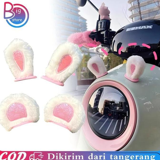 LEKCTROM Sepasang Aksesoris Telinga Sepeda Listrik Mobil Kuping Sepeda Listrik Ornament Aksesoris Se