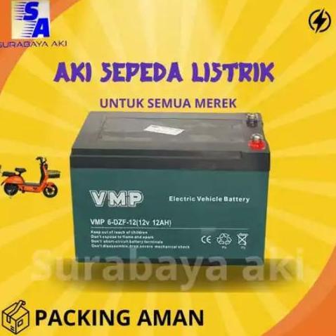* BATERAI AKI SEPEDA LISTRIK UNIVERSAL 12V 12AH BATERAI VMP 12AH AKI SEPEDA LISTRIK AKI SELIS PACIFI