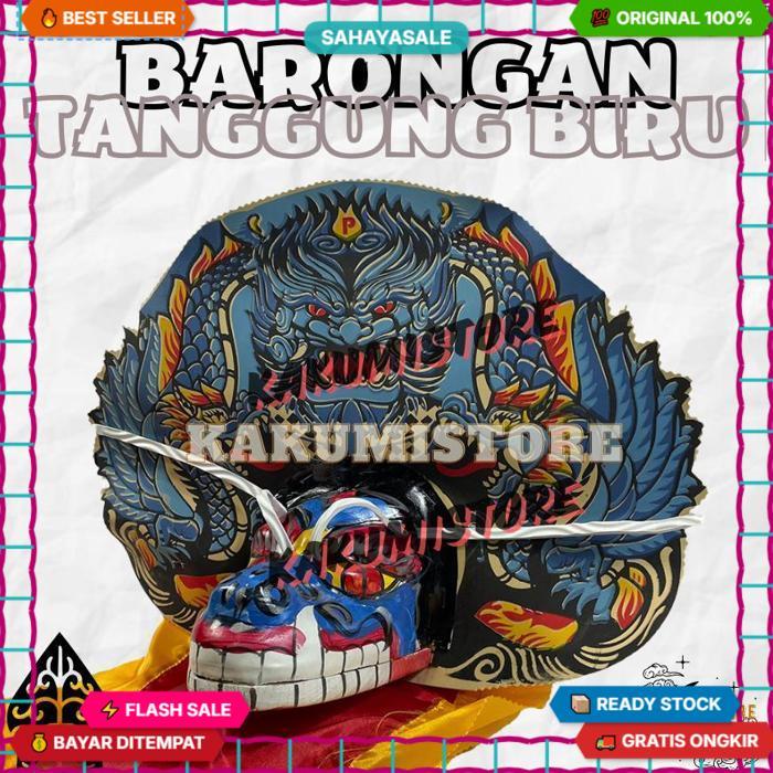 Barongan Spons Biru Motif Macan Barongan Anak Free Kemul Terbukti Berkualitas