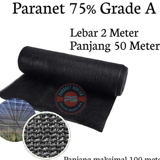Paranet 75 Lebar 2 Meter Panjang 50 Meter 2 X 50 1 Roll