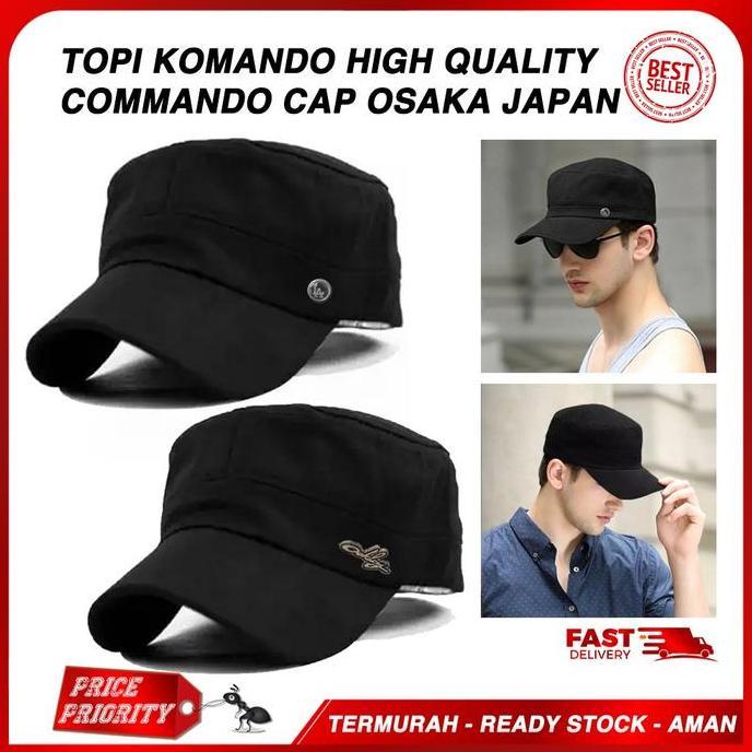 Best Seller Topi Komando Commando Cap murah Kulit Osaka Japan Import HIGH QUALITY Berkualitas 100% o