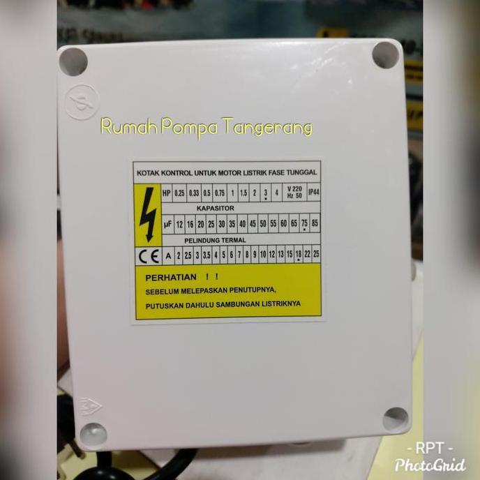 CONTROL BOX POMPA AIR SUBMERSIBLE 3HP 1PHASE 220 VOLT DISKON