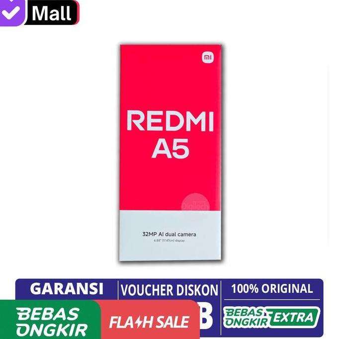 Cell- Xiaomi Redmi A5 4G 8/128Gb (4+4Gb) Garansi Resmi Indonesia 4/128 [ Bukan A3 ]