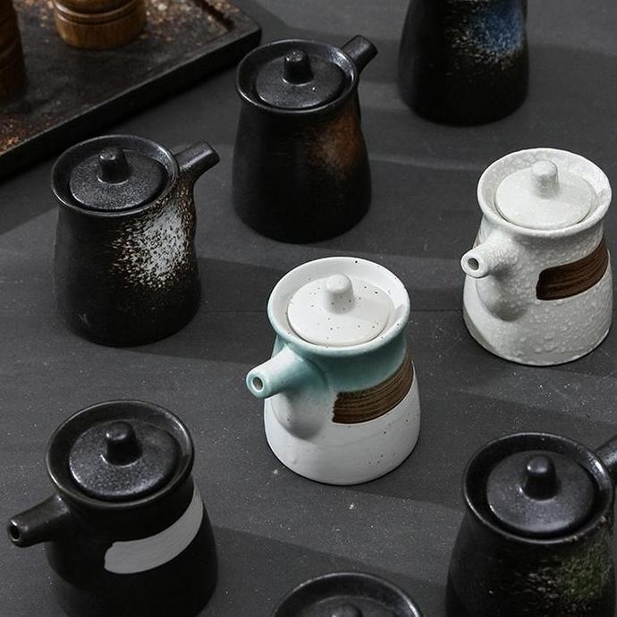 Things- Sauce Jar Teko Keramik Saus Botol Unik Kecap Asin