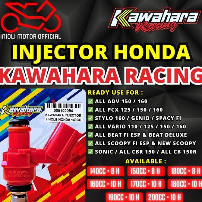 // Injector Kawahara Racing Beat Pcx Vario 125 Fi Vario 150 Esp Beat Deluxe Scoopy Adv Genio Stylo S