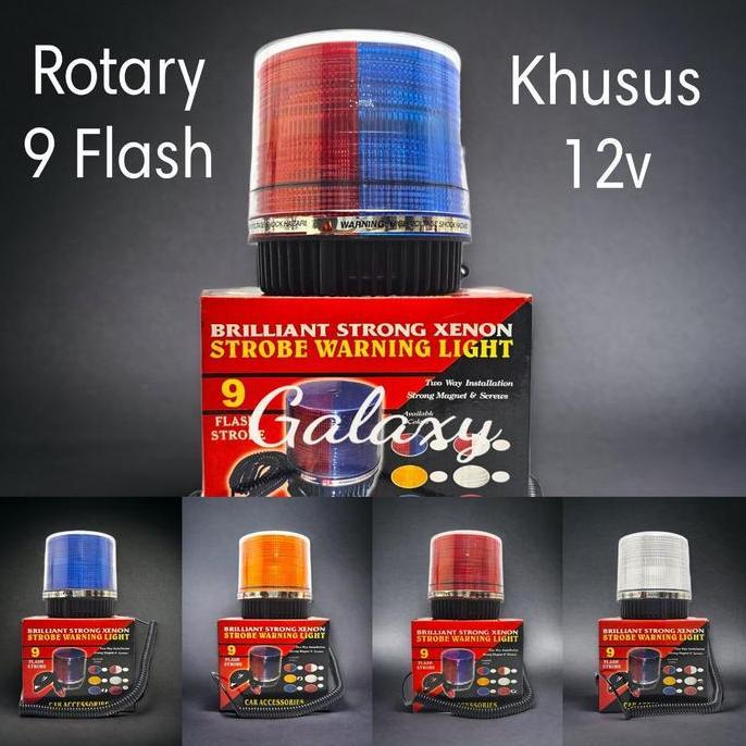 // Lampu Rotari / Rotary 9 Blitz 12V //