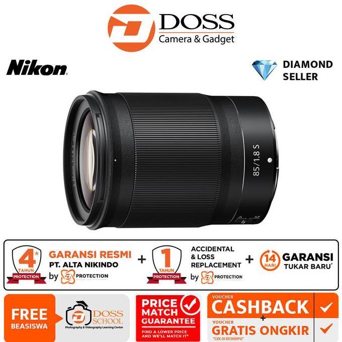 Ready NIKKOR Z 85mm f/1.8 S / Lensa Nikon Z 85mm / Lensa Nikon Z Non Cod