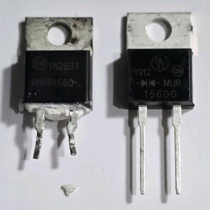 ( Mur 1560G ) Dioda Diode Rhrp1560 Rhrp 1560 1N16B1  Mur Diode Dioda Hyperfast 15A 600V To-220Ac  Sm