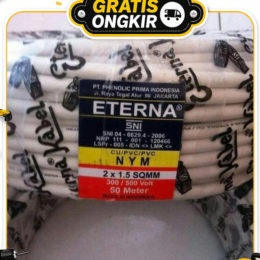 Kabel Eterna Nym 2 X 1.5Mm 50 Meter / Kabel Listrik Eterna Nym
