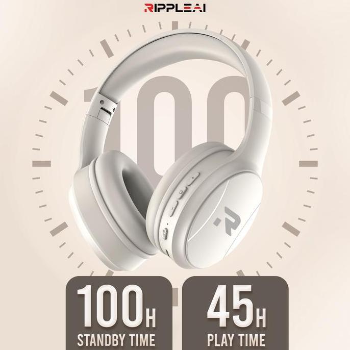 BUNDLE Ripple Rippods Bluetooth Headphones RHB A011 Noise Cancelling High Quality Heavy Bass Comfort