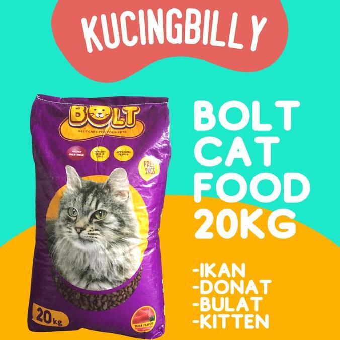 Makanan kucing - Bolt 20kg