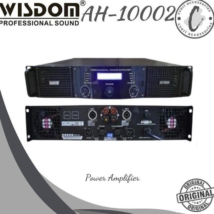 TERBARU - Wisdom AH10002 Power Amplifier Original Power Ampli Wisdom AH-10002