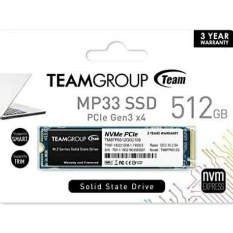 Team Group MP33 512GB Nvme SSD For Laptop PC