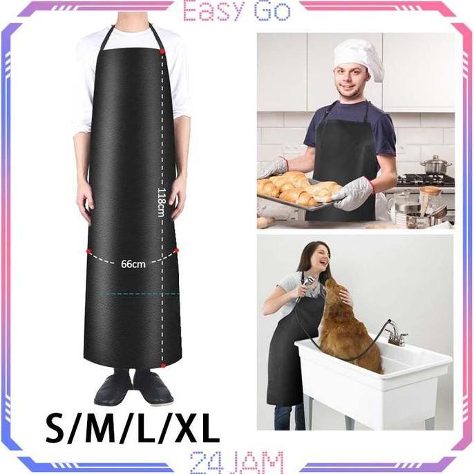 QYUISHOP Apron Waterproof Celemek Kulit Anti Air Apron Barista Apron Celemek Waterproof Celemek Anti