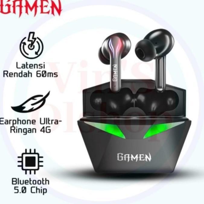 Gaming TWS Gamen Sirens 2 Bluetooth 5.0 Resmi/Headset Gaming Bluetooth