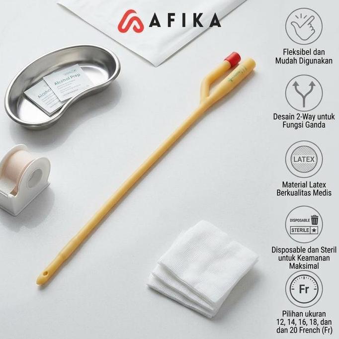 JAVATOO Selang Kateter Urethral Catheter 2 Way Latex Disposable