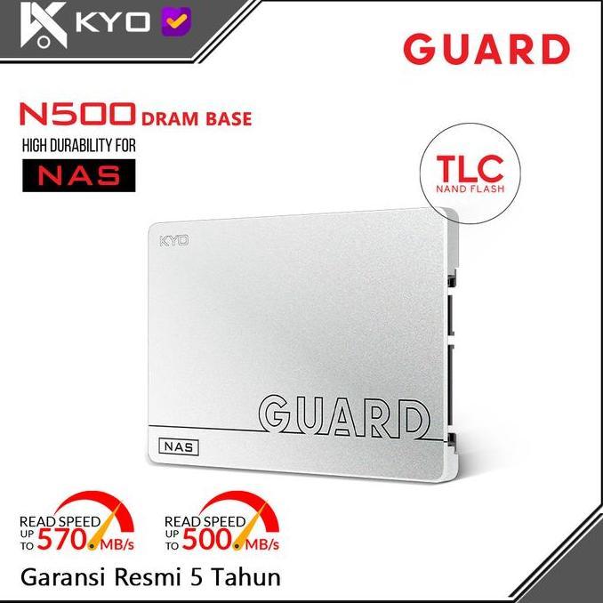 KYO GUARD N500 DRAM SSD 512GB / 1TB / 2TB SATA III 3D NAND TLC NAS SSD
