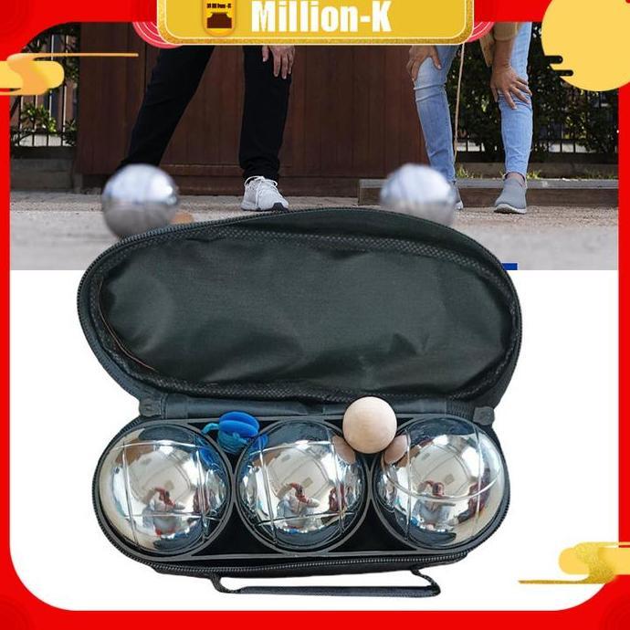 MEZIKUSA 3Pcs/Set Bola Petanque Obut Match / Petanque Boules / Alat Olahraga Petanque