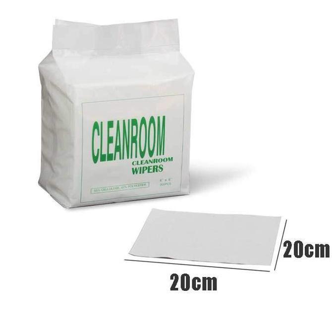MEZIKUSA 300Pcs Dust Free Wipers / Cleanroom Wipers Non-Woven / Kain Mikrofiber