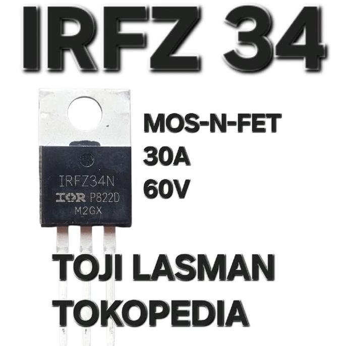 (IRFZ 34N )60V 30A MOSFET IRFZ34A BUZ 21 2SK673 2SK971  2SK1416  BUK 555-50 BUZ 11 2SK1296 25K2411 B